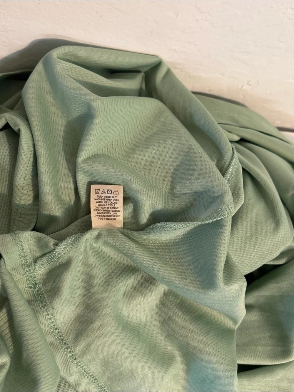 Thirty Thirty LA Sage Green Off Shoulder Smocked Tiered Ruffle Mini Dress M